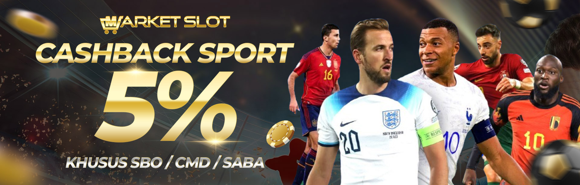 Cashback Sport 5% Khusus SBO / CMD / SABA