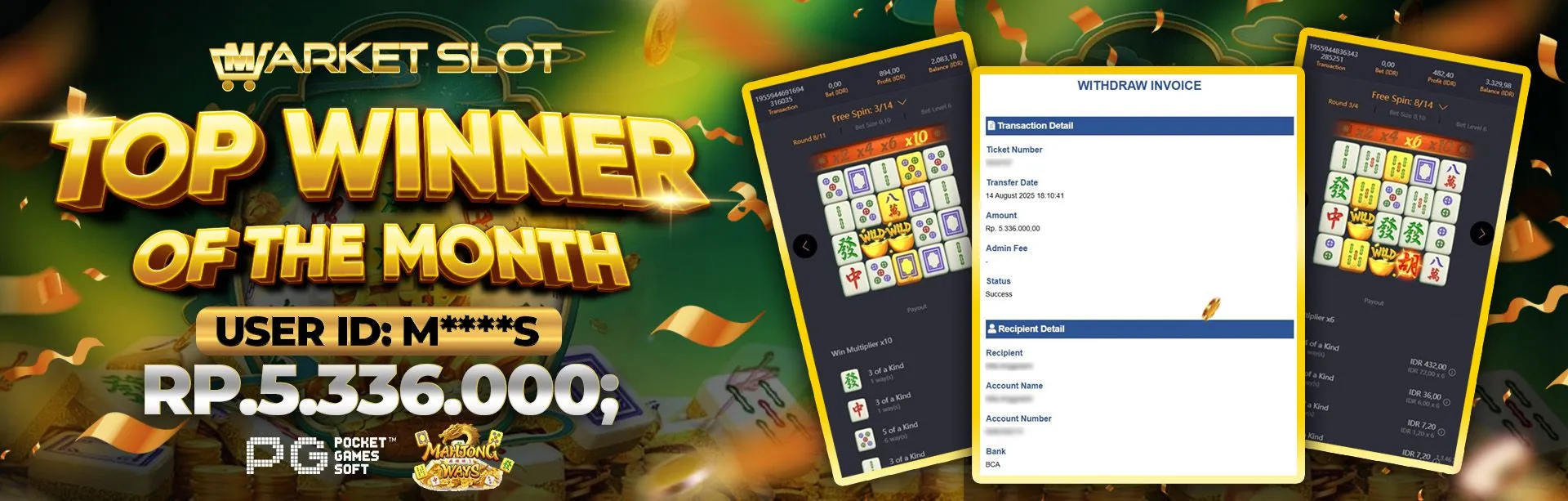 TOP WINNER OF THE MONTH