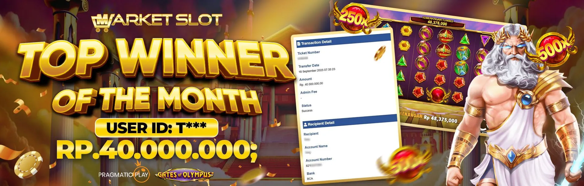 TOP WINNER OF THE MONTH