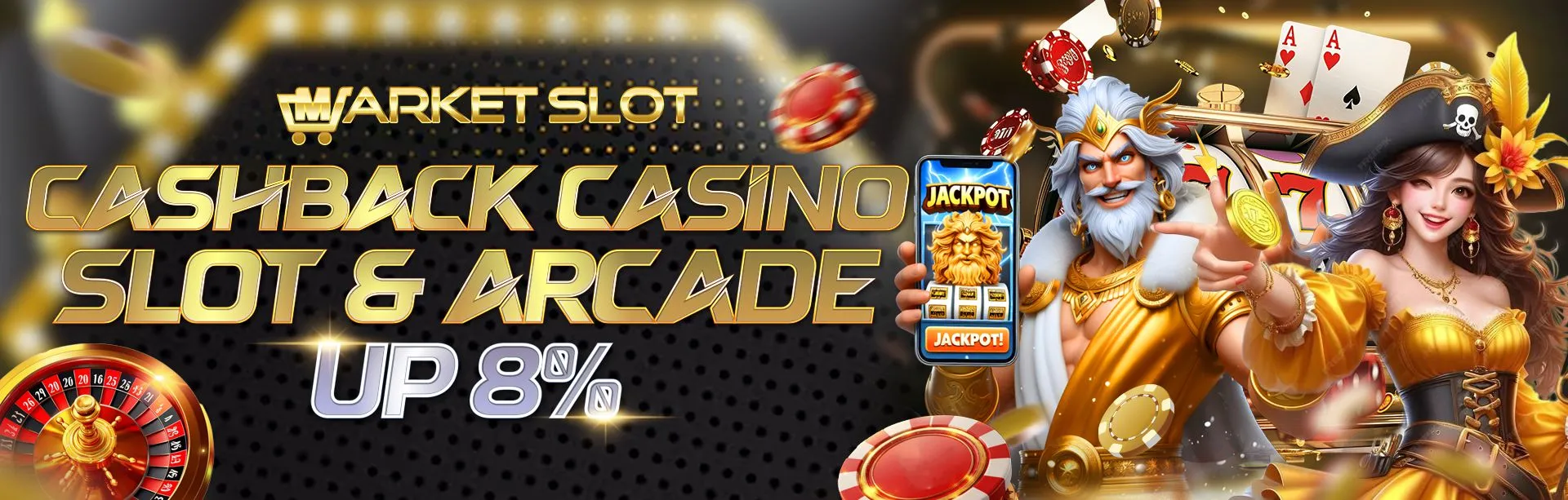 Cashback Casino / Slot / Arcade 8%
