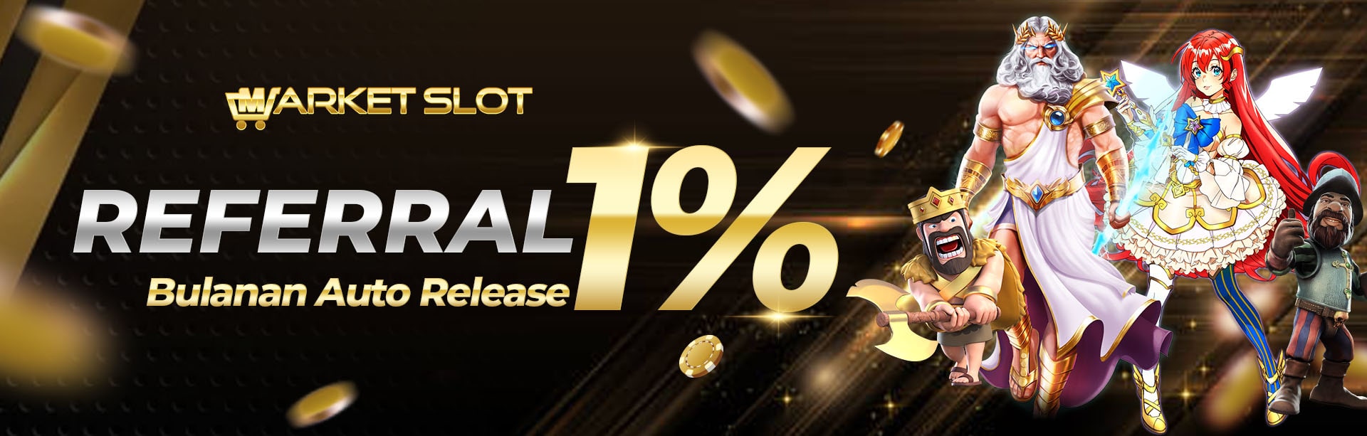 Bonus Referral Seumur Hidup 1% untuk Semua Permainan di MARKETSLOT