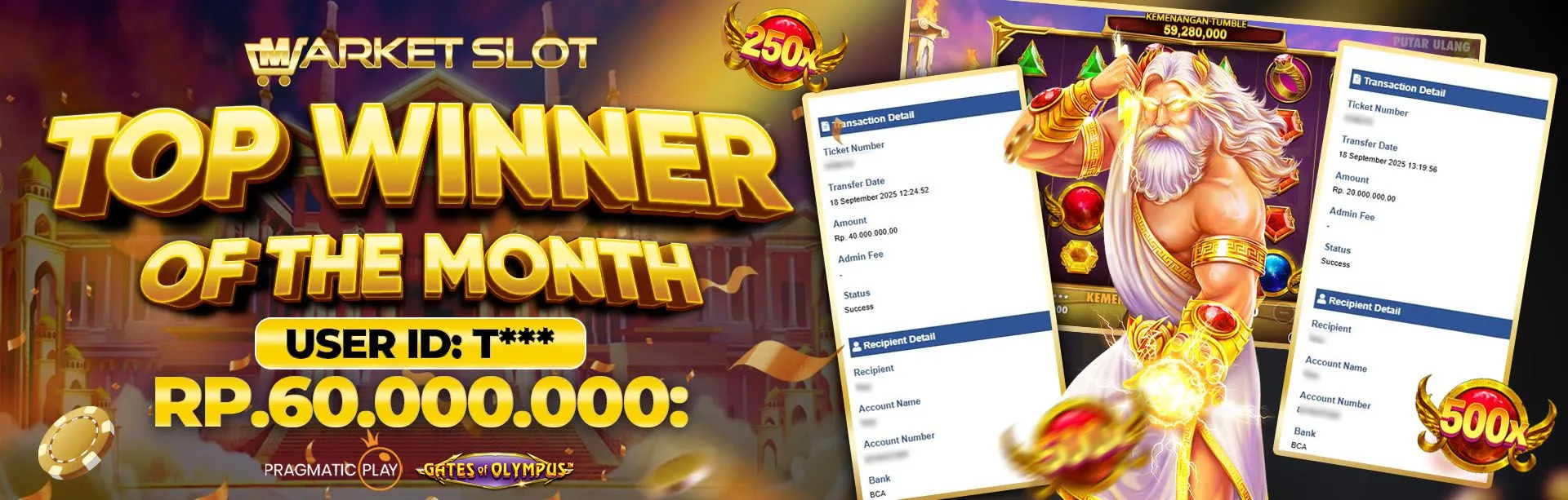 TOP WINNER OF THE MONTH