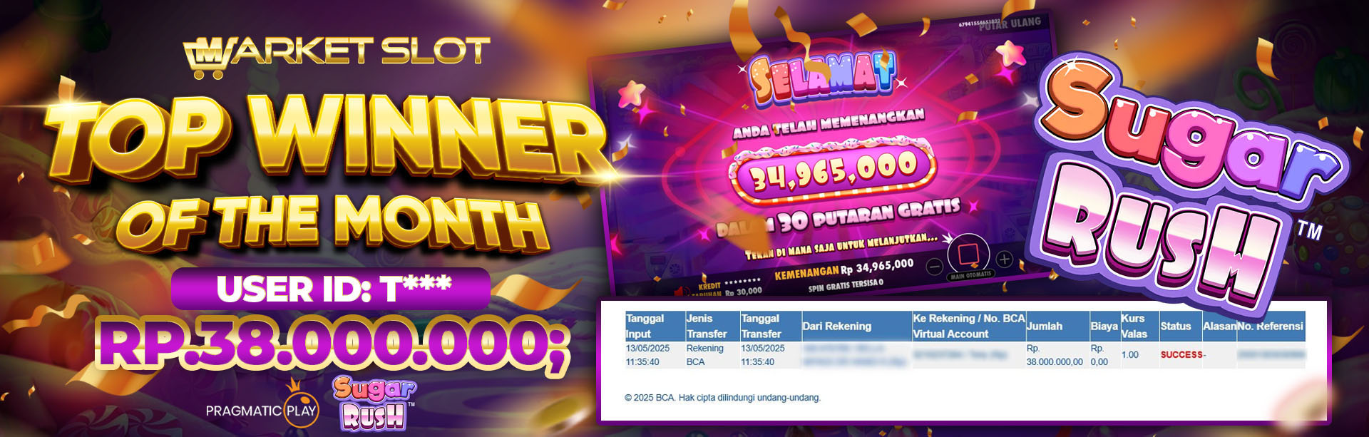 TOP WINNER OF THE MONTH