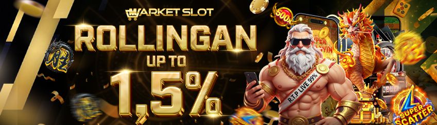 Rollingan Mingguan SLOT & CASINO UP TO 1.5%
